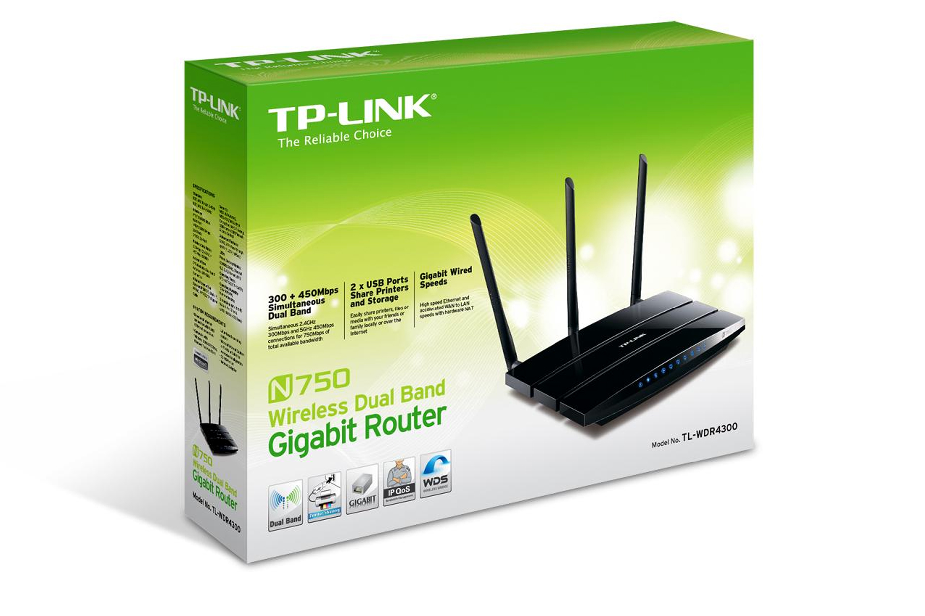 Jual Harga Tp-Link TL-WDR4300 N750 Wireless Dual Band Gigabit Router